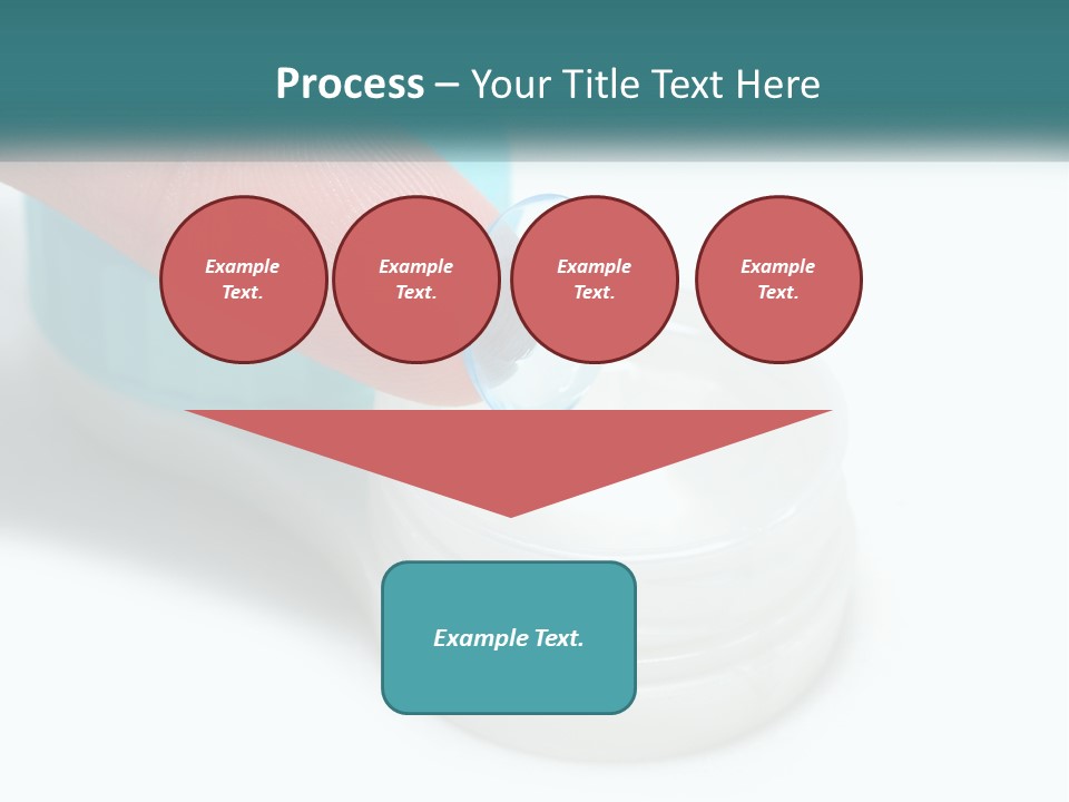 A Finger Touching A Container With A Blue Lid PowerPoint Template