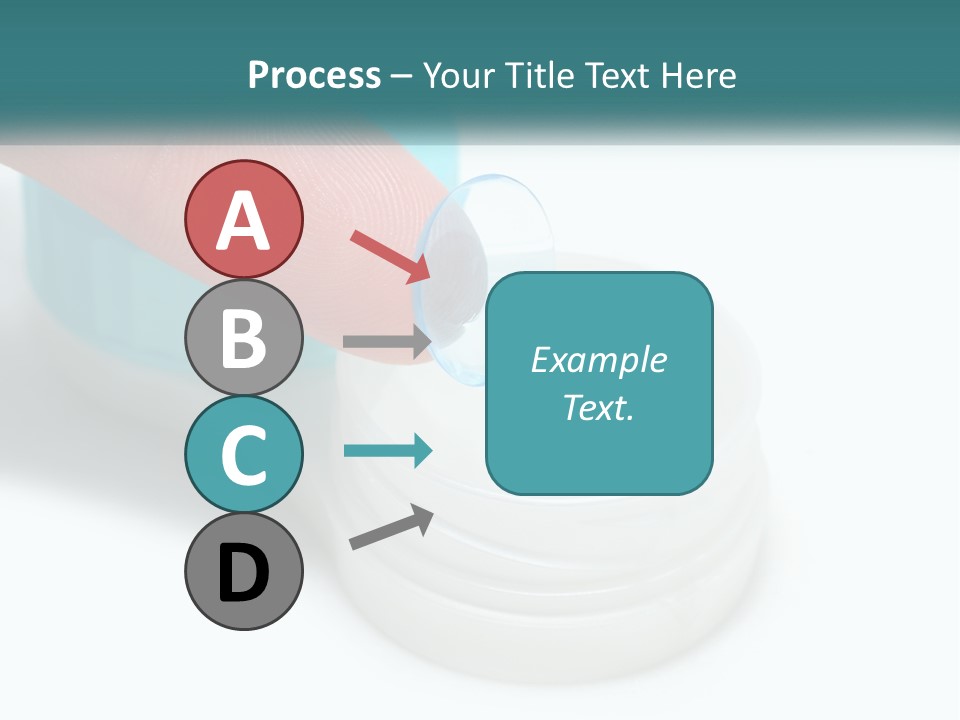 A Finger Touching A Container With A Blue Lid PowerPoint Template