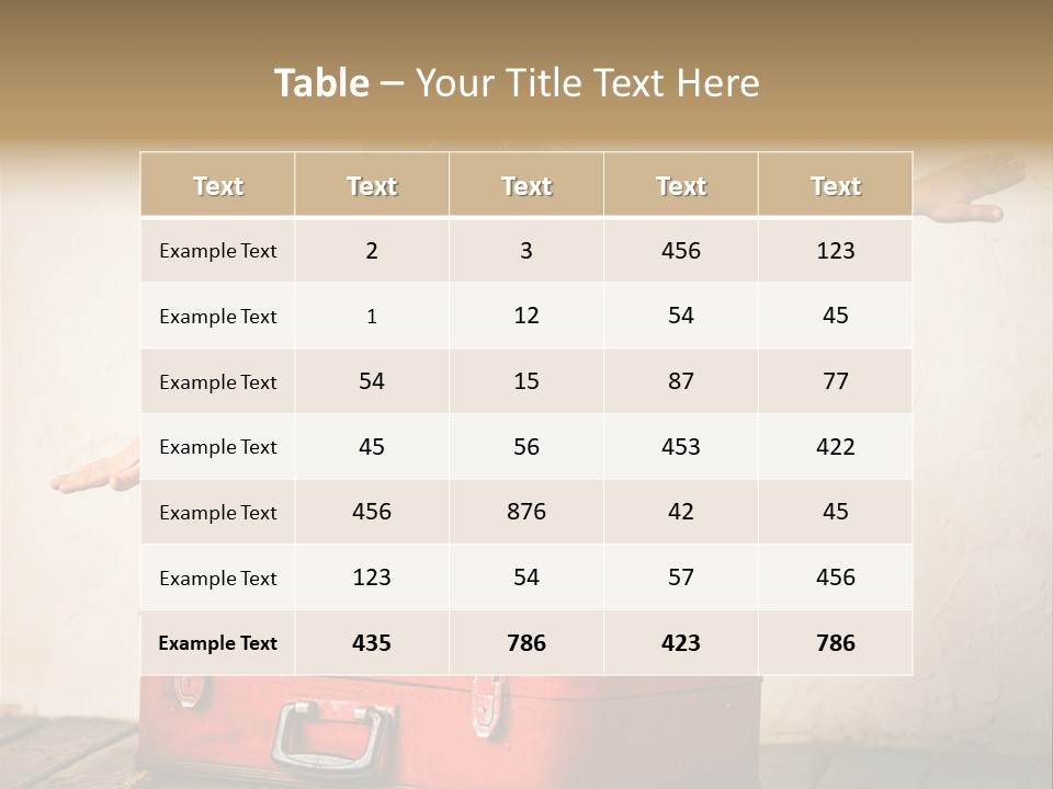 A Little Girl Sitting On Top Of A Suitcase PowerPoint Template