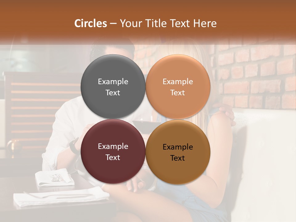 A Man And Woman Sitting At A Table Drinking Wine PowerPoint Template