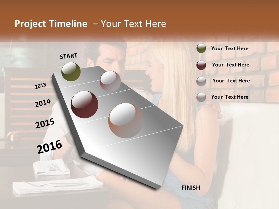 A Man And Woman Sitting At A Table Drinking Wine PowerPoint Template