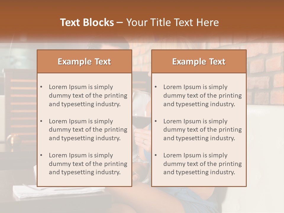 A Man And Woman Sitting At A Table Drinking Wine PowerPoint Template