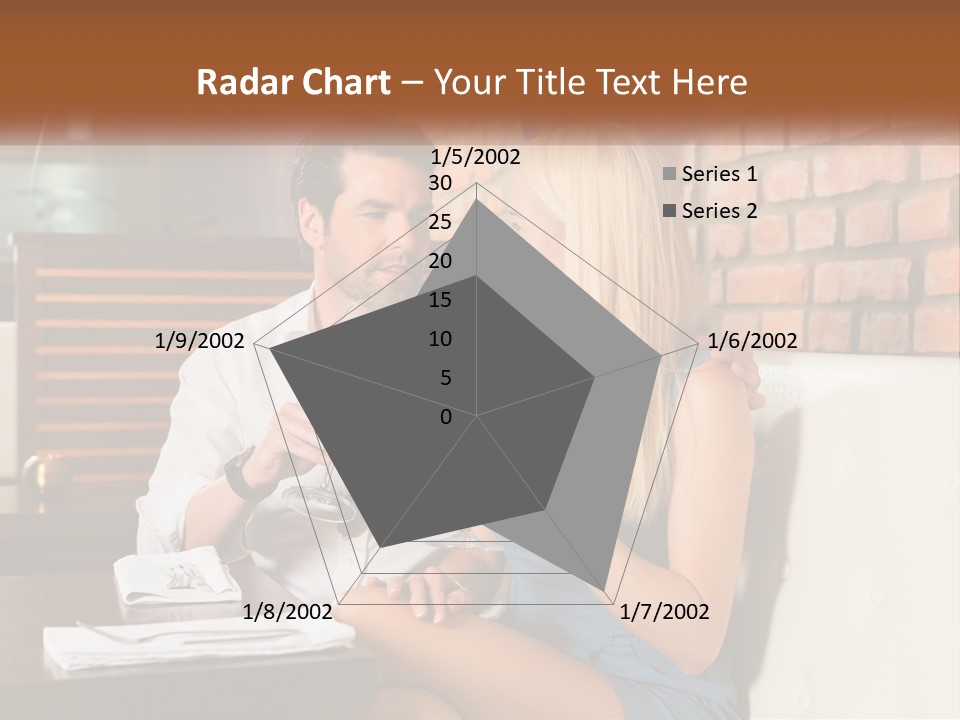 A Man And Woman Sitting At A Table Drinking Wine PowerPoint Template