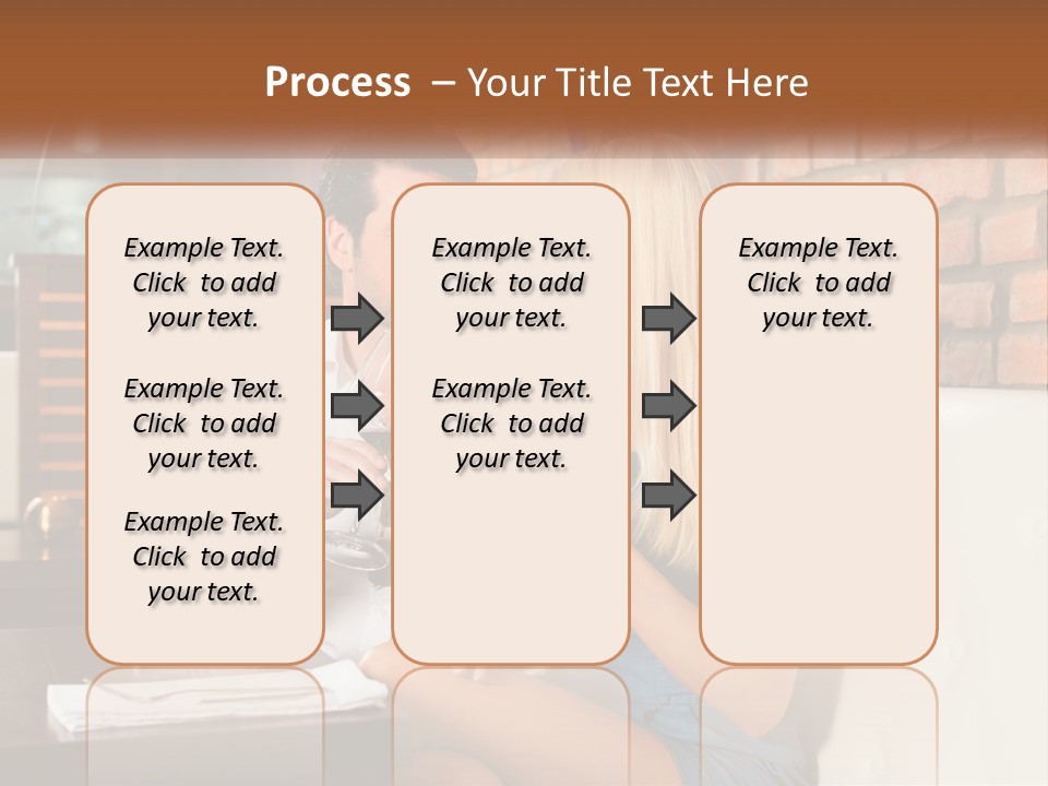 A Man And Woman Sitting At A Table Drinking Wine PowerPoint Template