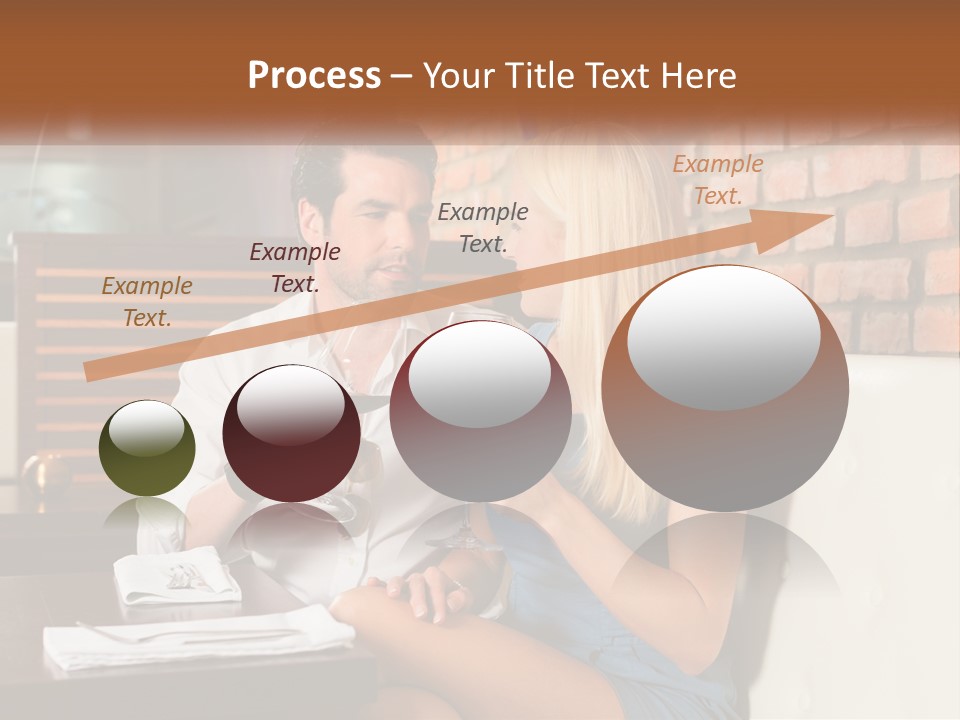 A Man And Woman Sitting At A Table Drinking Wine PowerPoint Template