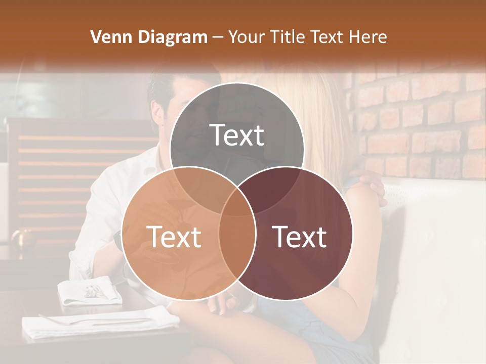 A Man And Woman Sitting At A Table Drinking Wine PowerPoint Template