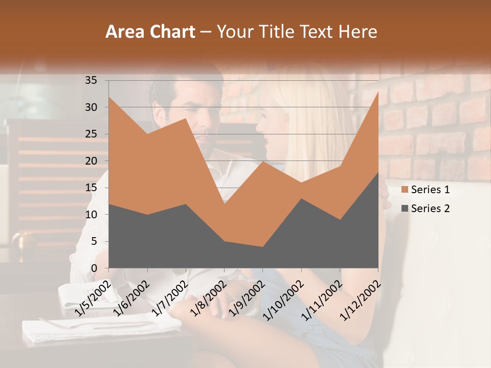 A Man And Woman Sitting At A Table Drinking Wine PowerPoint Template
