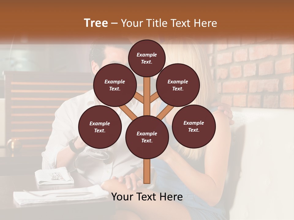 A Man And Woman Sitting At A Table Drinking Wine PowerPoint Template