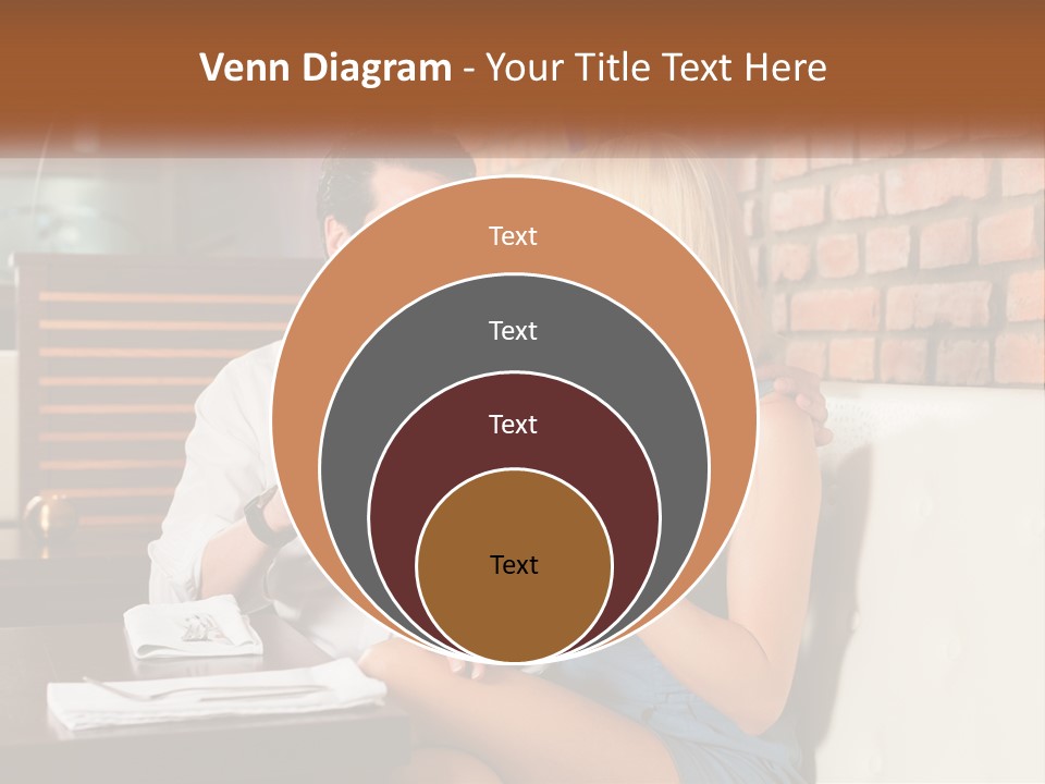 A Man And Woman Sitting At A Table Drinking Wine PowerPoint Template