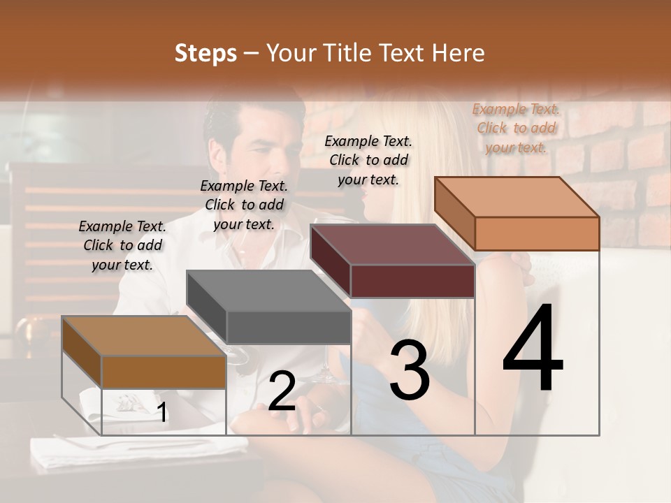 A Man And Woman Sitting At A Table Drinking Wine PowerPoint Template