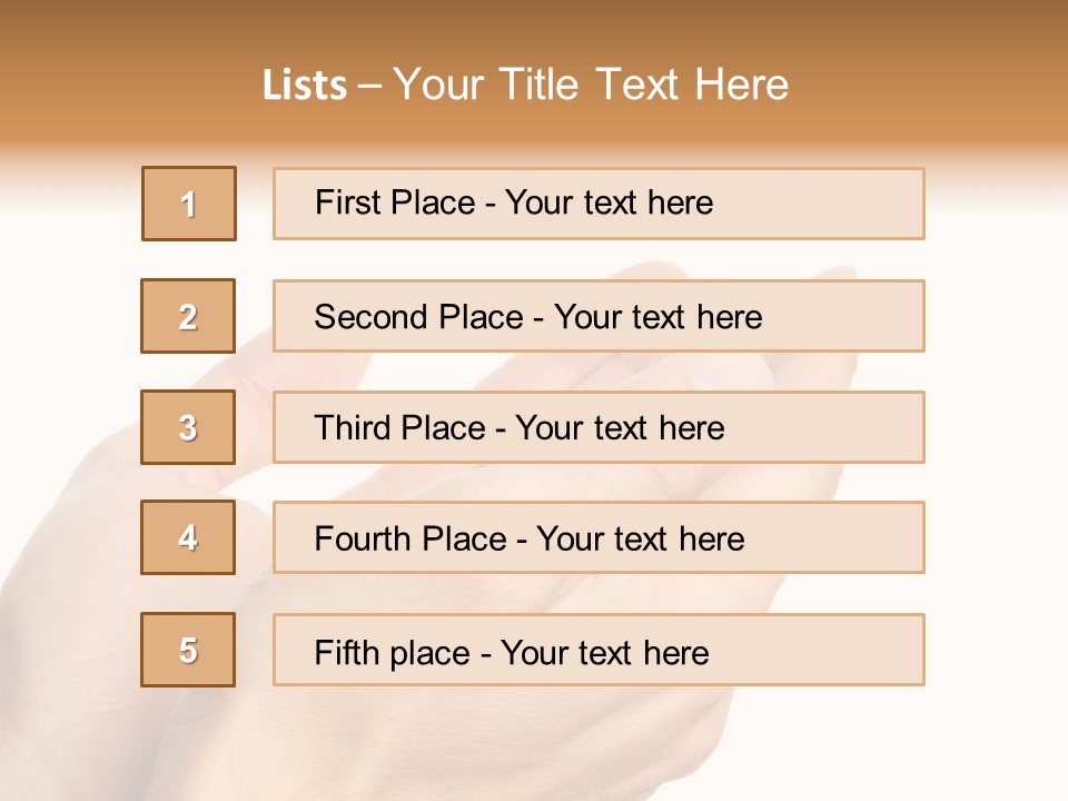 A Person Holding Their Hands Together With A White Background PowerPoint Template