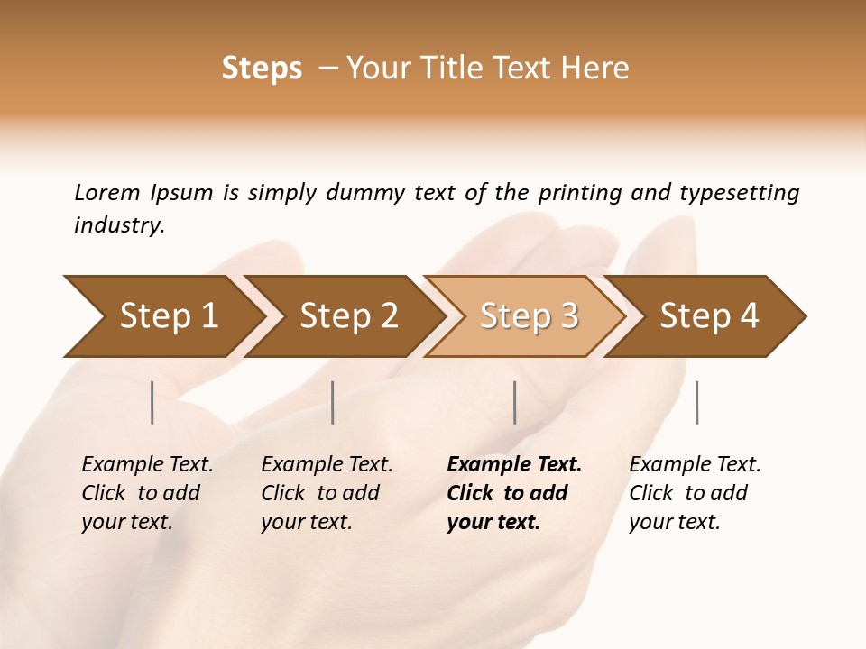 A Person Holding Their Hands Together With A White Background PowerPoint Template