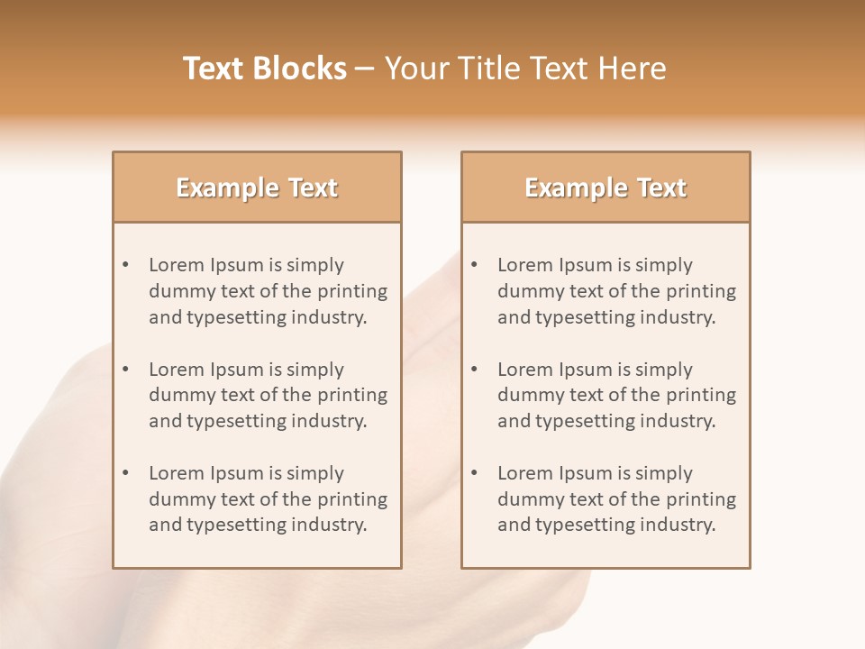 A Person Holding Their Hands Together With A White Background PowerPoint Template