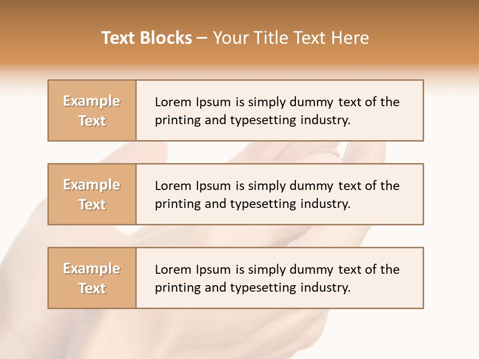 A Person Holding Their Hands Together With A White Background PowerPoint Template