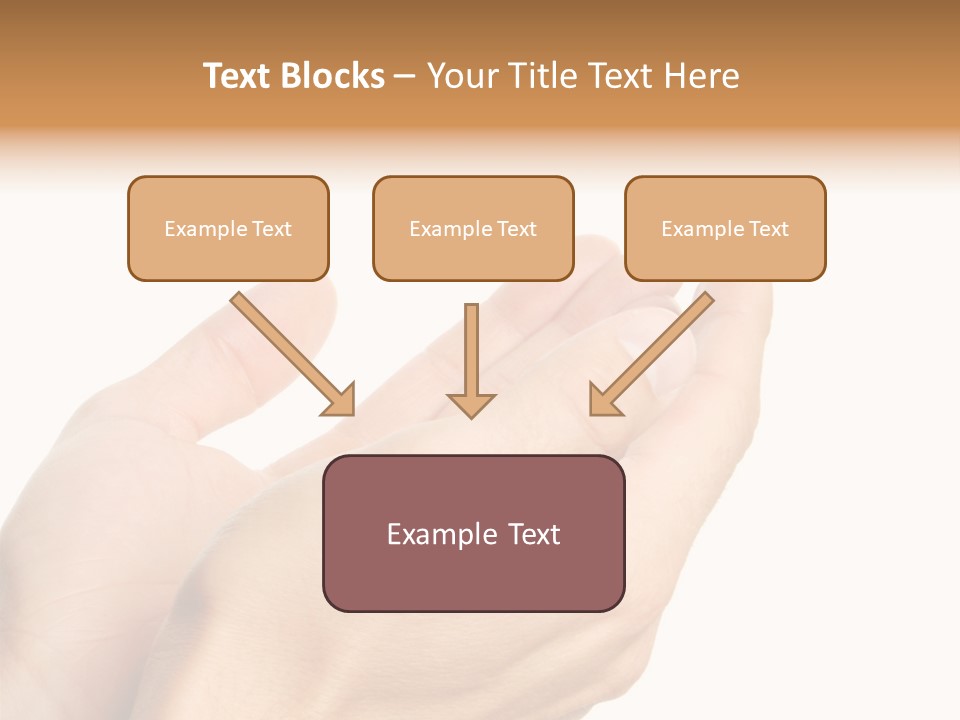 A Person Holding Their Hands Together With A White Background PowerPoint Template