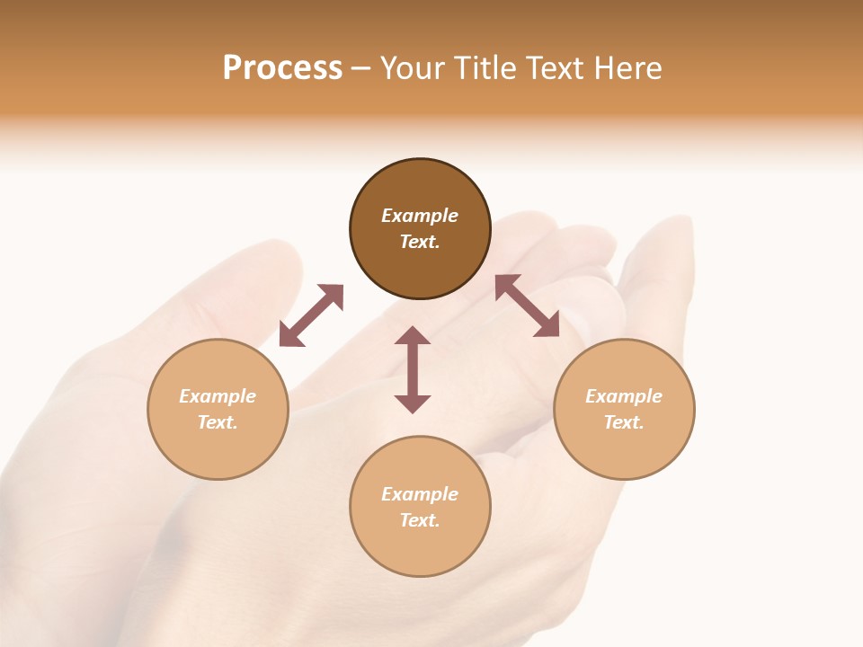 A Person Holding Their Hands Together With A White Background PowerPoint Template