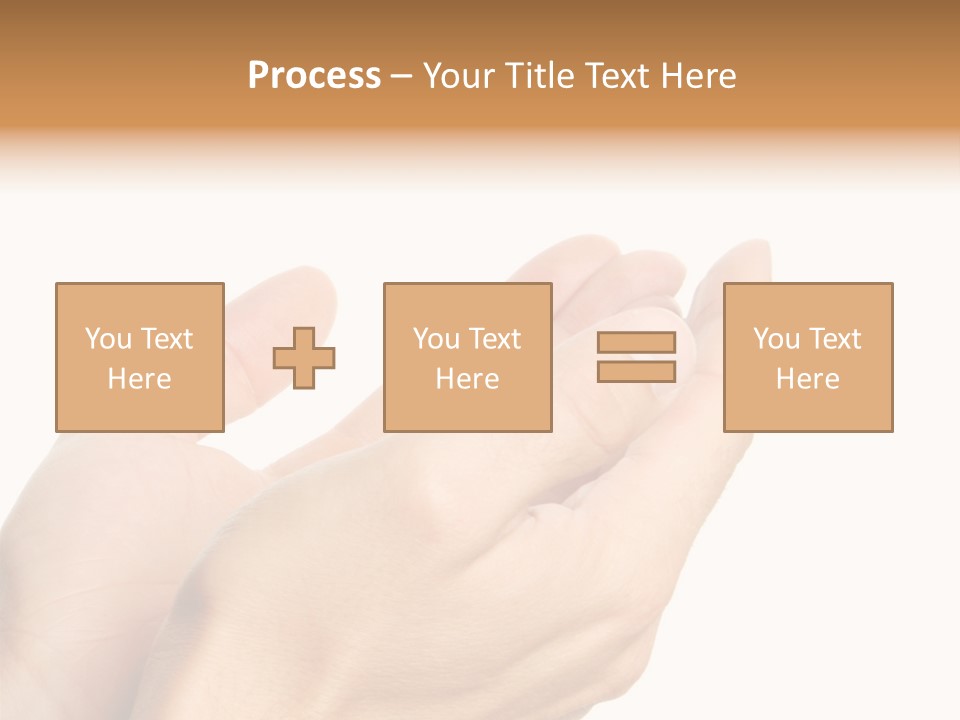 A Person Holding Their Hands Together With A White Background PowerPoint Template