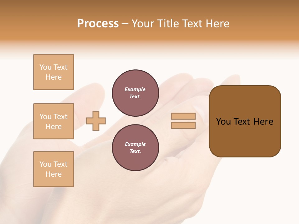 A Person Holding Their Hands Together With A White Background PowerPoint Template
