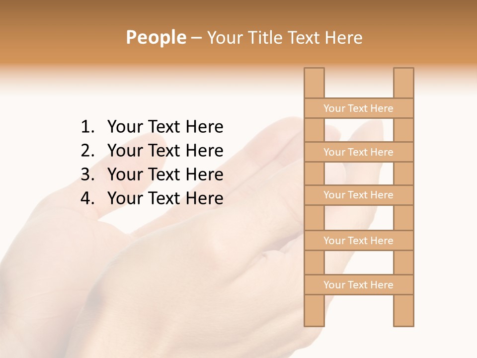 A Person Holding Their Hands Together With A White Background PowerPoint Template