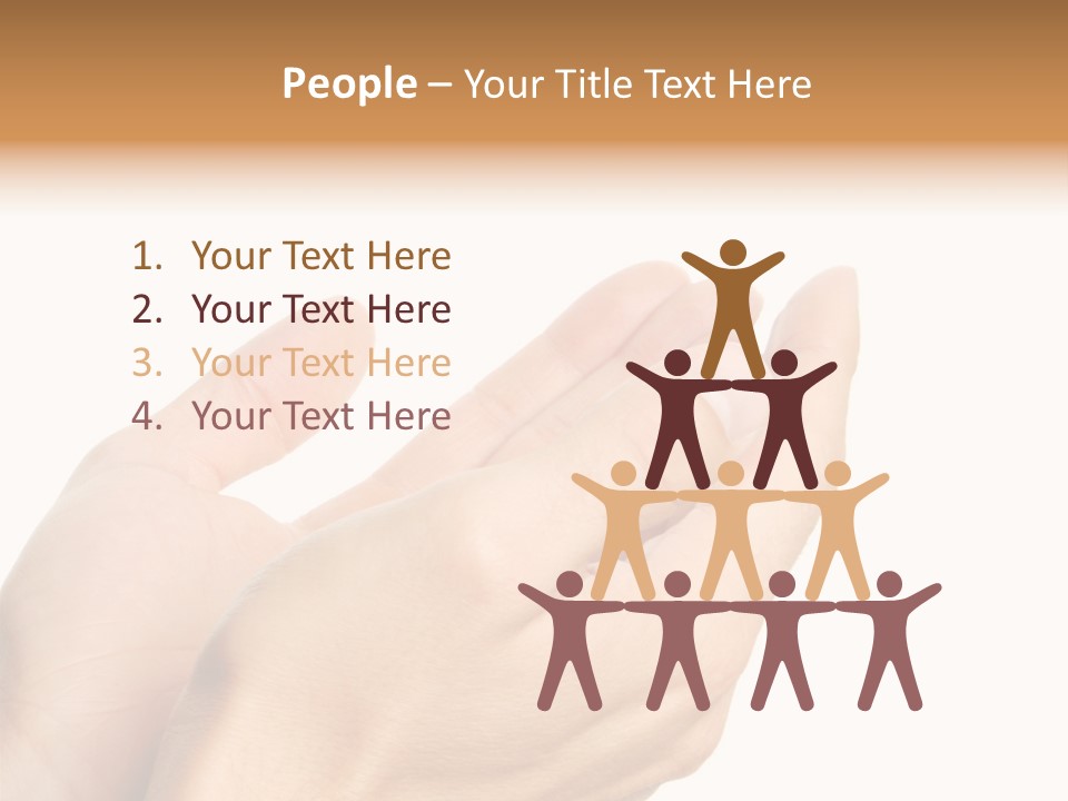 A Person Holding Their Hands Together With A White Background PowerPoint Template