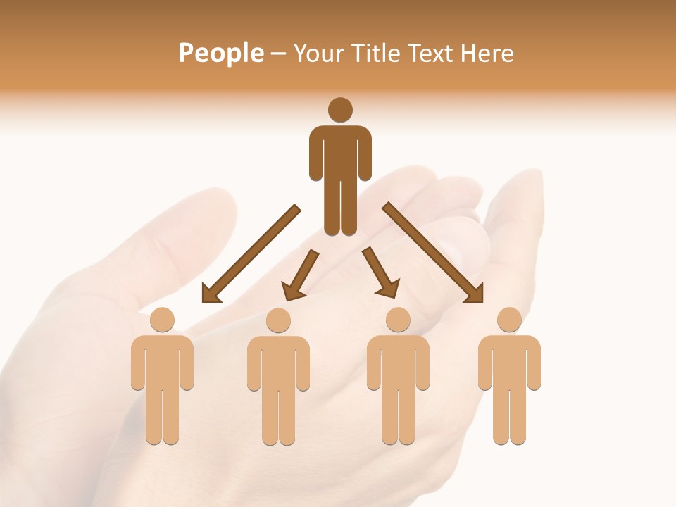 A Person Holding Their Hands Together With A White Background PowerPoint Template