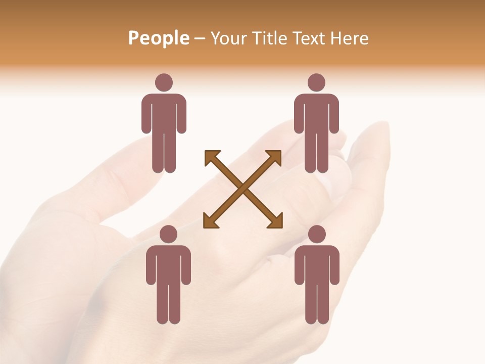 A Person Holding Their Hands Together With A White Background PowerPoint Template