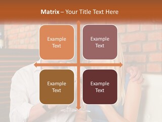 A Man And A Woman Drinking Wine Together PowerPoint Template