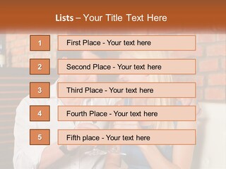 A Man And A Woman Drinking Wine Together PowerPoint Template