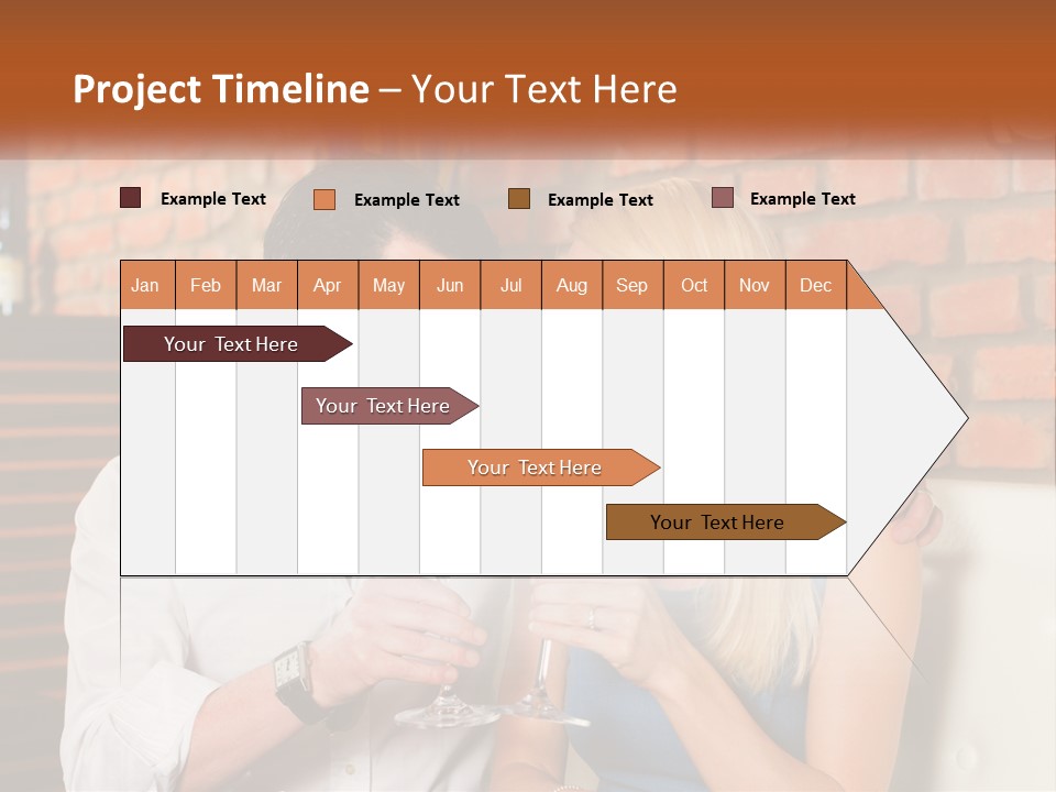 A Man And A Woman Drinking Wine Together PowerPoint Template