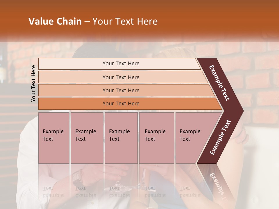 A Man And A Woman Drinking Wine Together PowerPoint Template