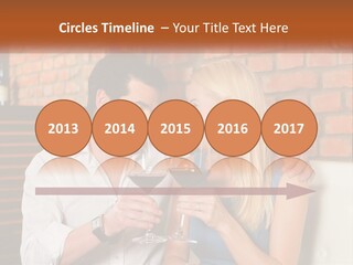 A Man And A Woman Drinking Wine Together PowerPoint Template