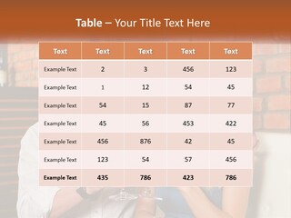 A Man And A Woman Drinking Wine Together PowerPoint Template