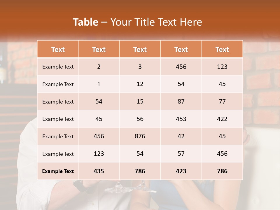 A Man And A Woman Drinking Wine Together PowerPoint Template