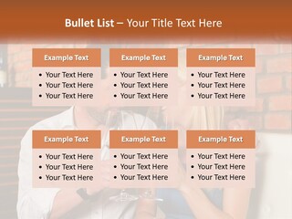 A Man And A Woman Drinking Wine Together PowerPoint Template