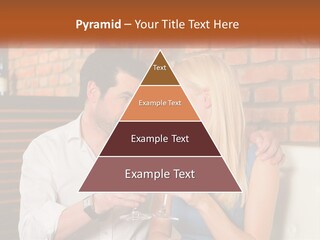 A Man And A Woman Drinking Wine Together PowerPoint Template