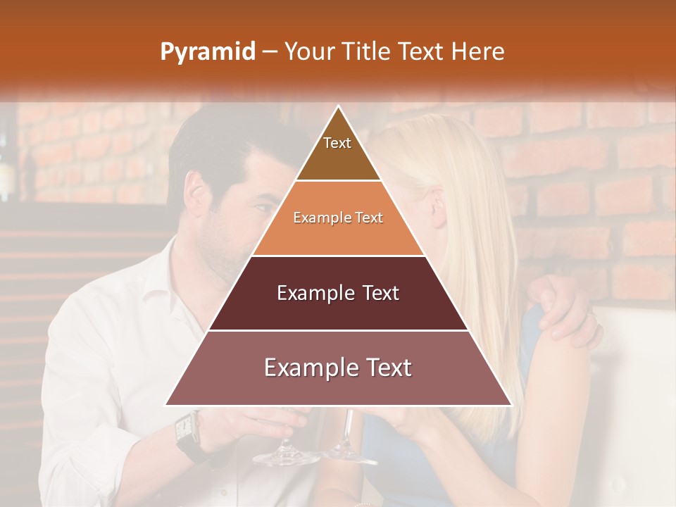 A Man And A Woman Drinking Wine Together PowerPoint Template