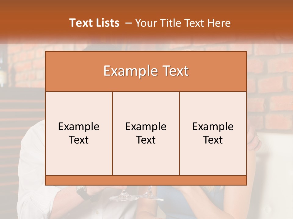 A Man And A Woman Drinking Wine Together PowerPoint Template