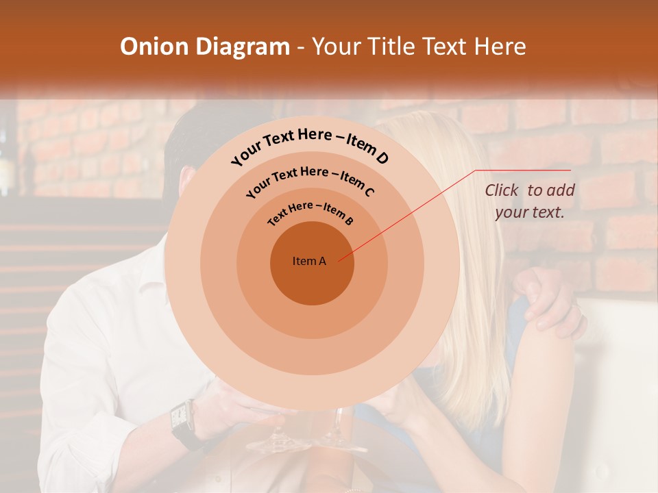 A Man And A Woman Drinking Wine Together PowerPoint Template