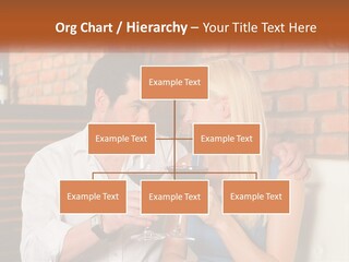 A Man And A Woman Drinking Wine Together PowerPoint Template