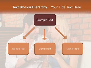 A Man And A Woman Drinking Wine Together PowerPoint Template