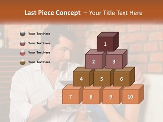 A Man And A Woman Drinking Wine Together PowerPoint Template