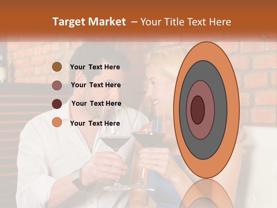 A Man And A Woman Drinking Wine Together PowerPoint Template