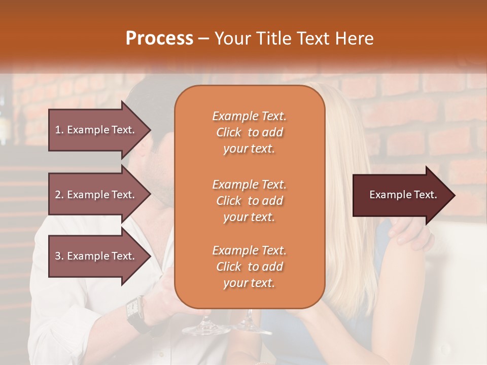 A Man And A Woman Drinking Wine Together PowerPoint Template