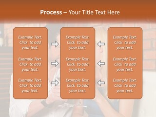 A Man And A Woman Drinking Wine Together PowerPoint Template