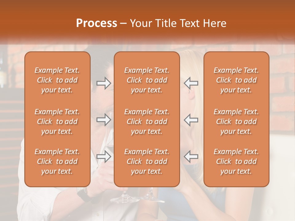 A Man And A Woman Drinking Wine Together PowerPoint Template