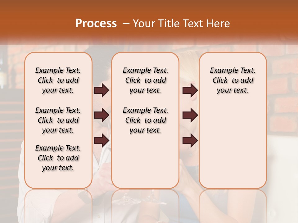 A Man And A Woman Drinking Wine Together PowerPoint Template