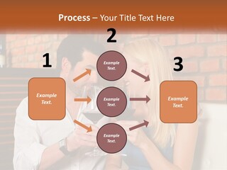 A Man And A Woman Drinking Wine Together PowerPoint Template