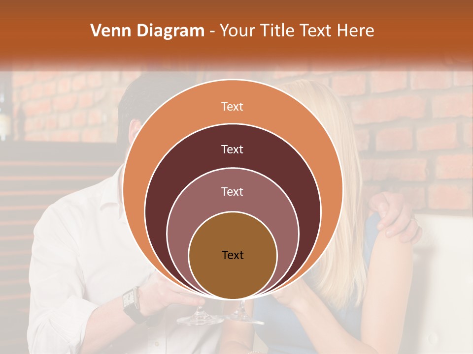 A Man And A Woman Drinking Wine Together PowerPoint Template