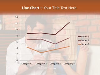 A Man And A Woman Drinking Wine Together PowerPoint Template