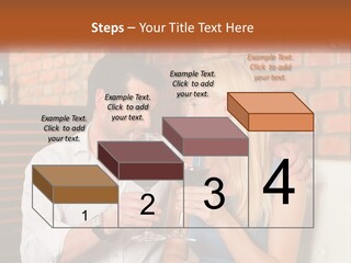 A Man And A Woman Drinking Wine Together PowerPoint Template